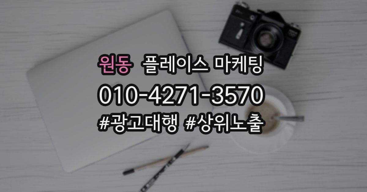 원동 플레이스 마케팅