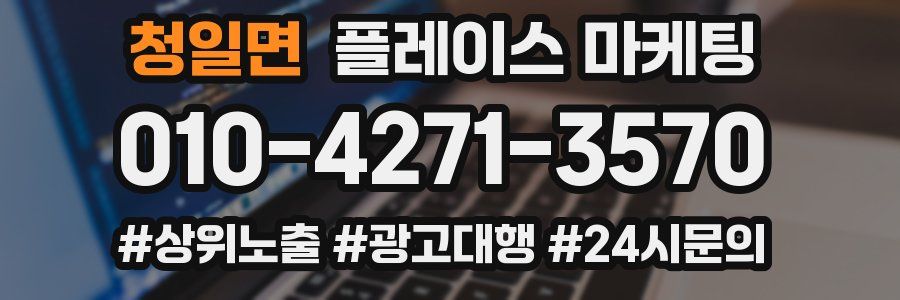 청일면 플레이스 마케팅