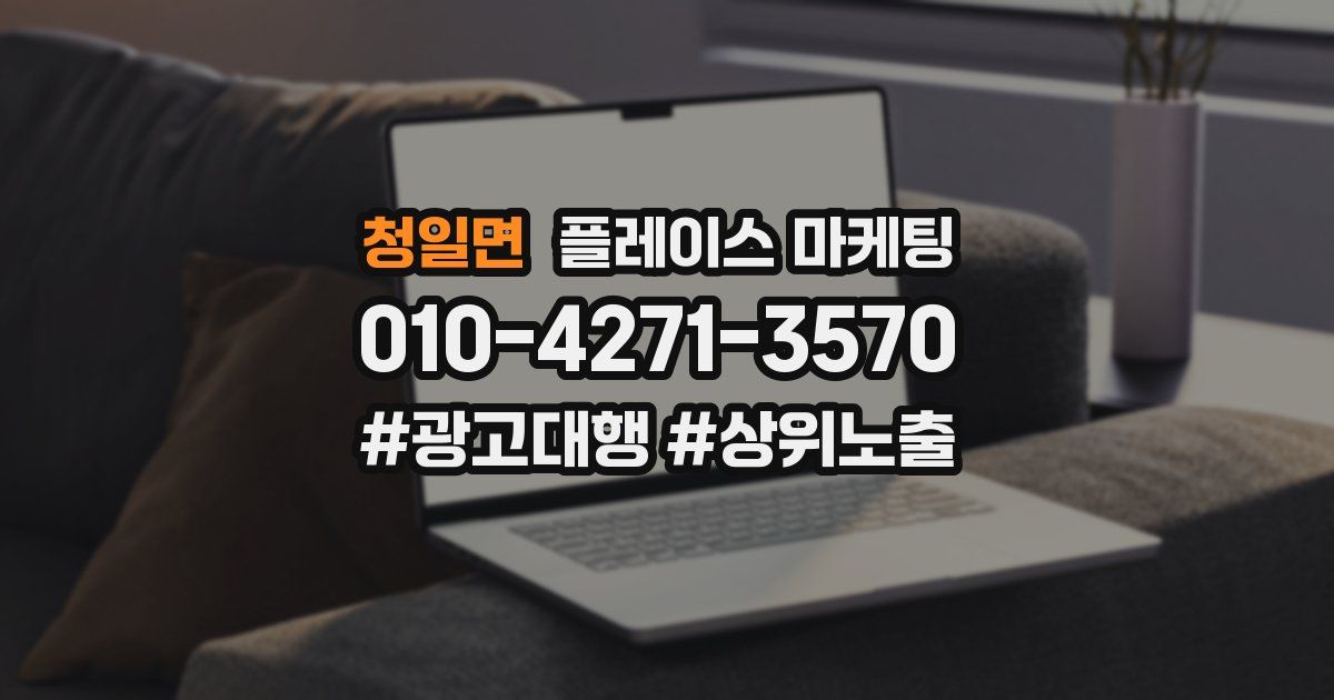 청일면 플레이스 마케팅
