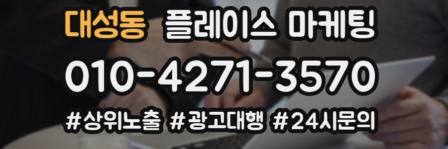 대성동 플레이스 마케팅