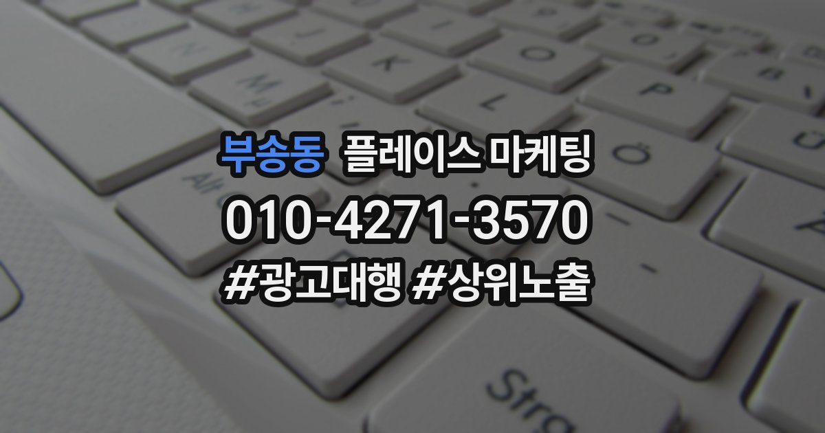 부송동 플레이스 마케팅
