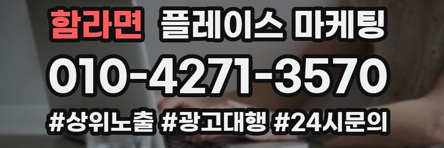 함라면 플레이스 마케팅