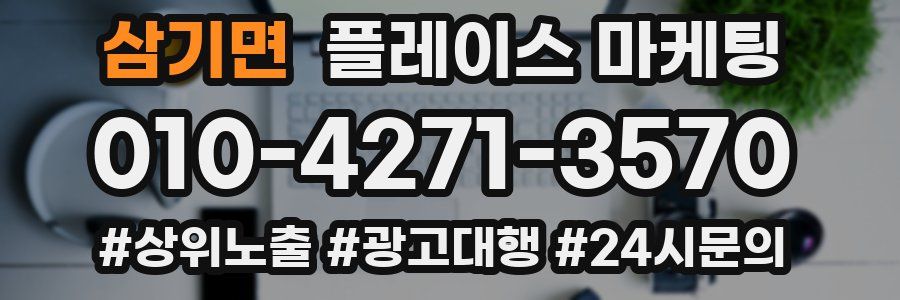 삼기면 플레이스 마케팅