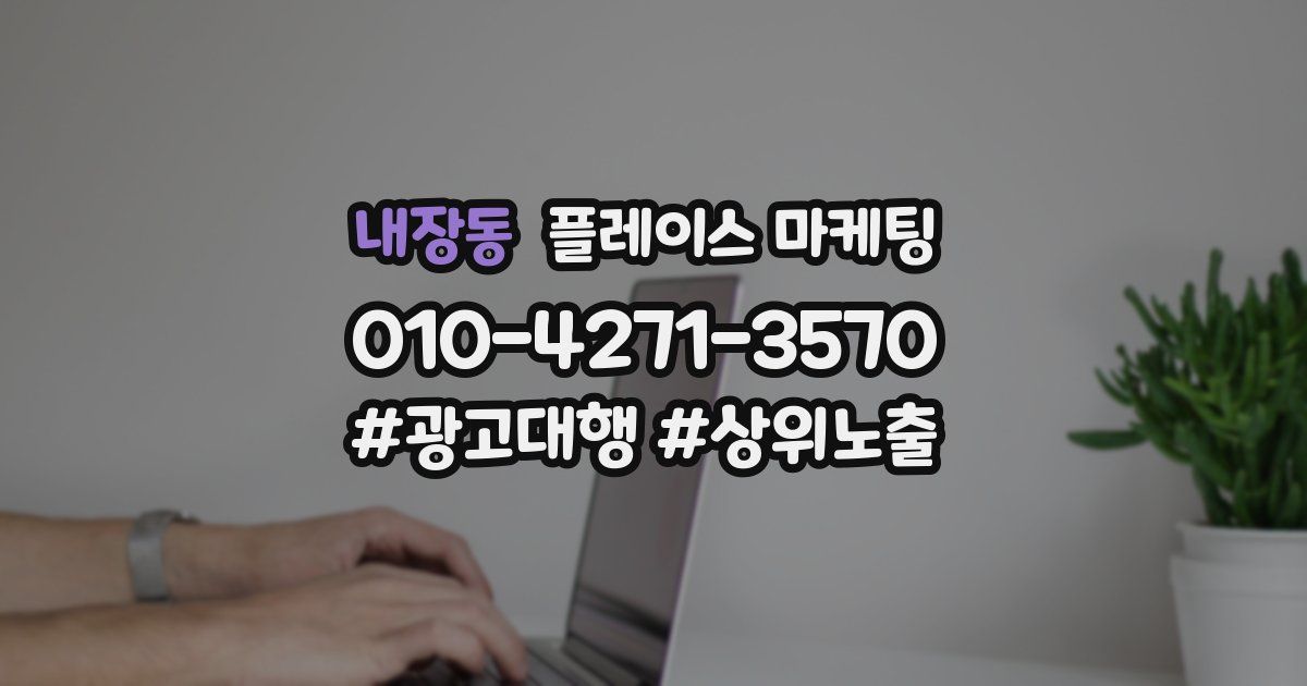 내장동 플레이스 마케팅
