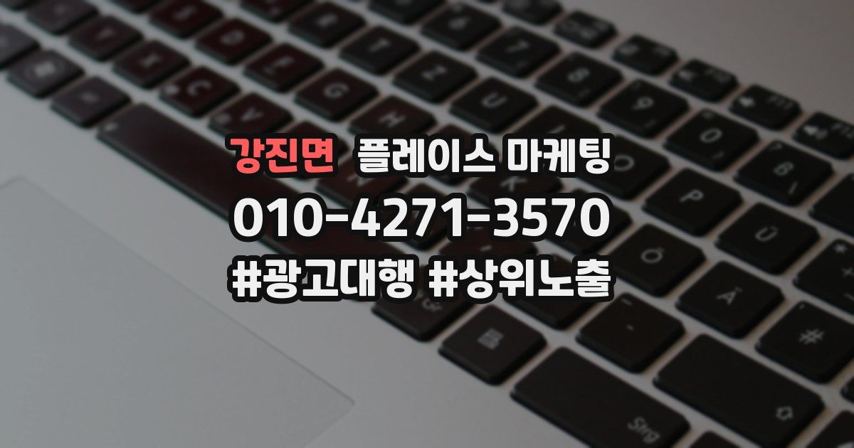 강진면 플레이스 마케팅