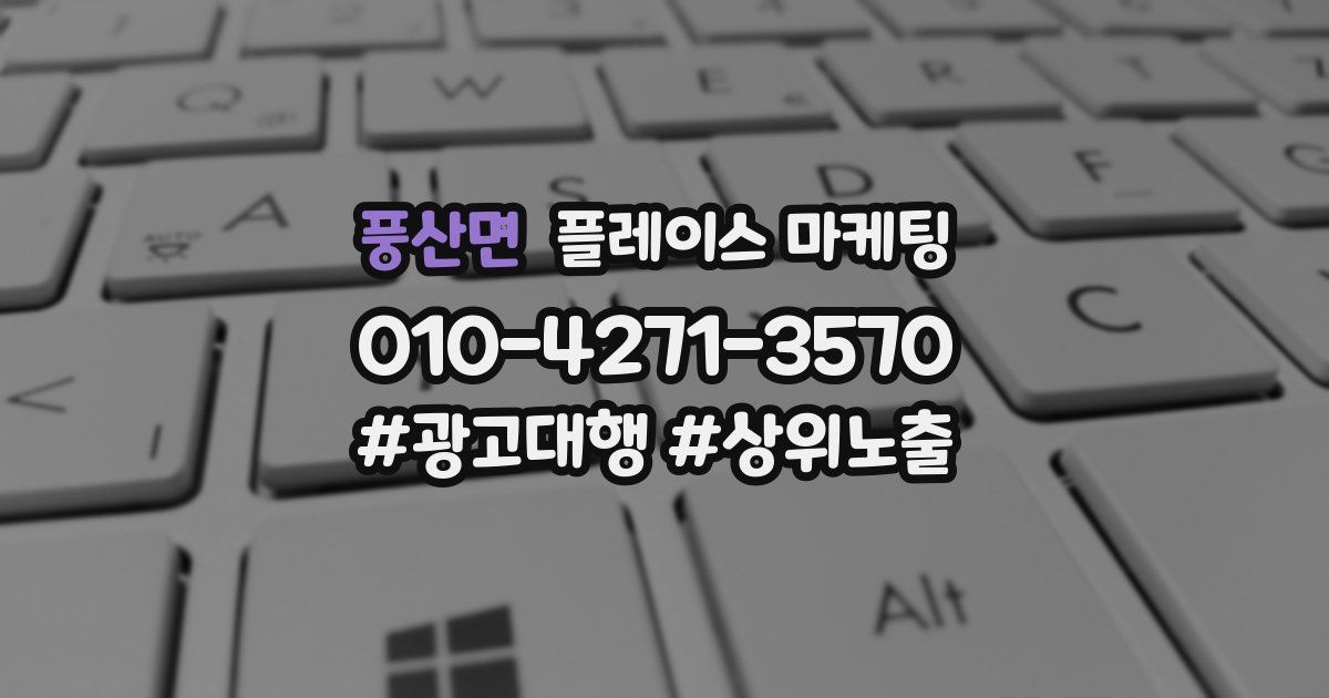 풍산면 플레이스 마케팅