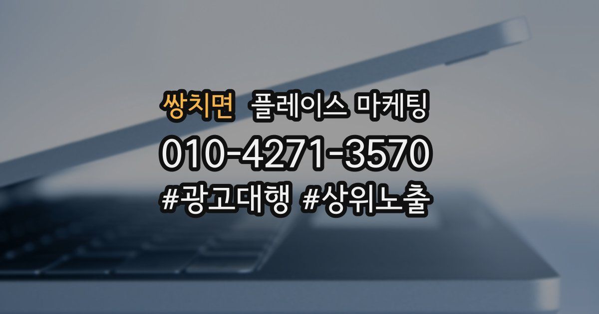 쌍치면 플레이스 마케팅