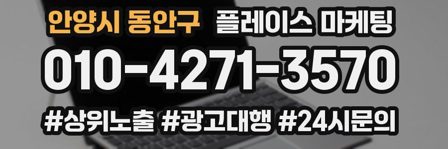 안양시 동안구 플레이스 마케팅