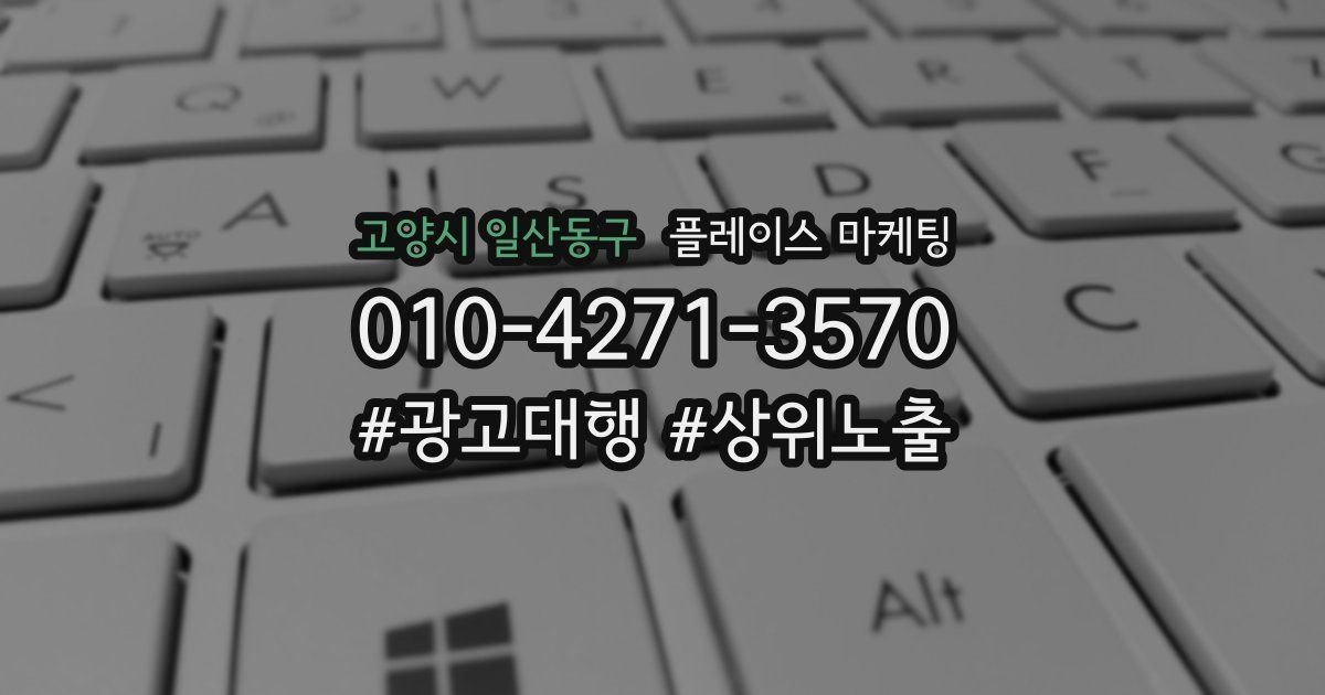 고양시 일산동구 플레이스 마케팅