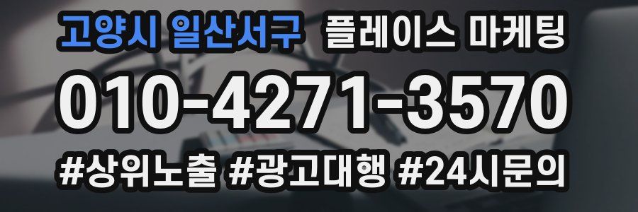 고양시 일산서구 플레이스 마케팅