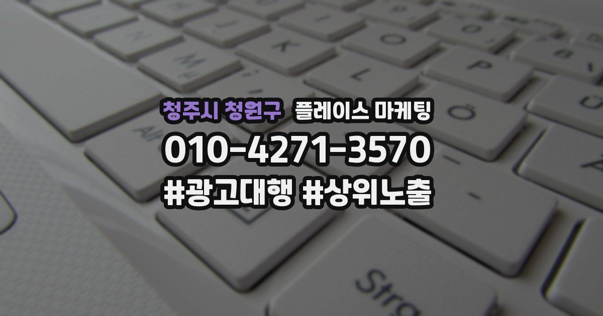 청주시 청원구 플레이스 마케팅