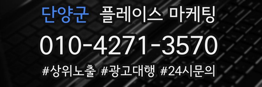단양군 플레이스 마케팅