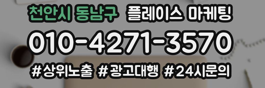 천안시 동남구 플레이스 마케팅
