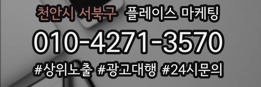 천안시 서북구 플레이스 마케팅