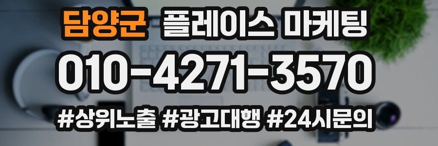 담양군 플레이스 마케팅