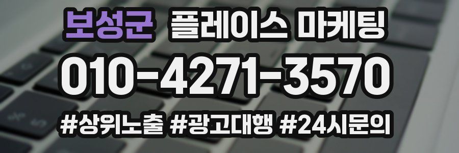 보성군 플레이스 마케팅
