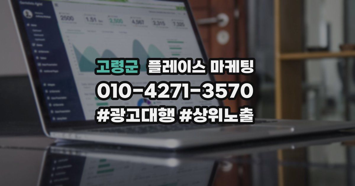 고령군 플레이스 마케팅