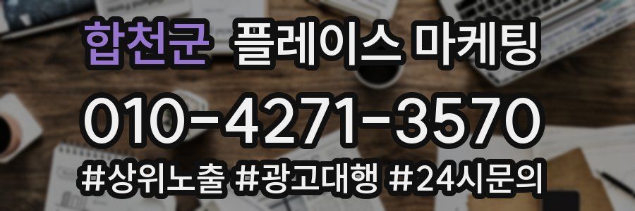 합천군 플레이스 마케팅