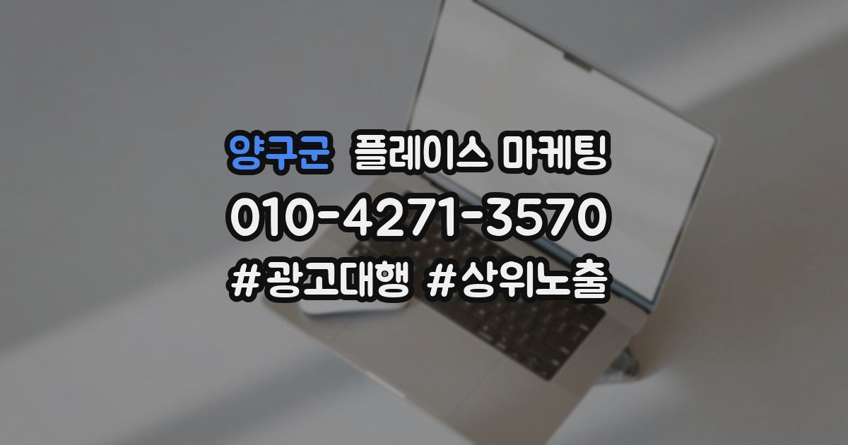양구군 플레이스 마케팅