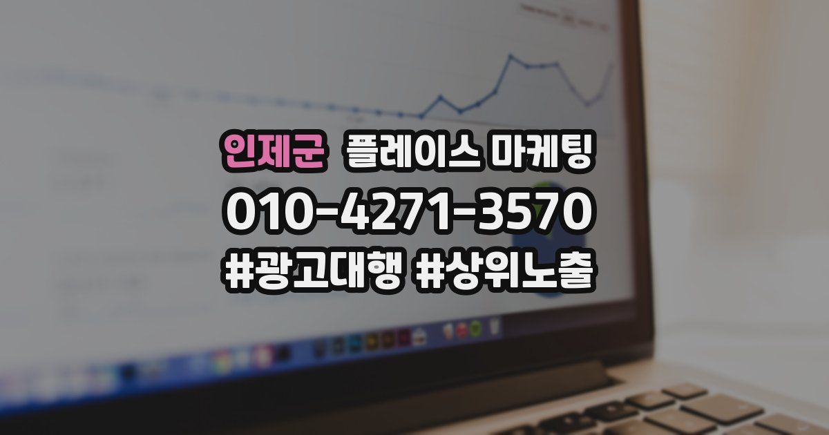 인제군 플레이스 마케팅