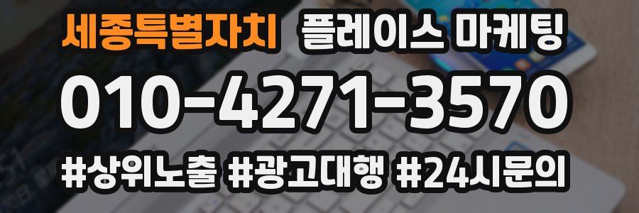 세종특별자치 플레이스 마케팅