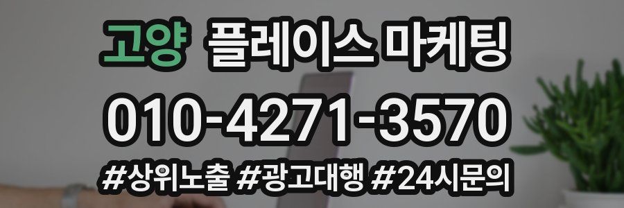 고양 플레이스 마케팅