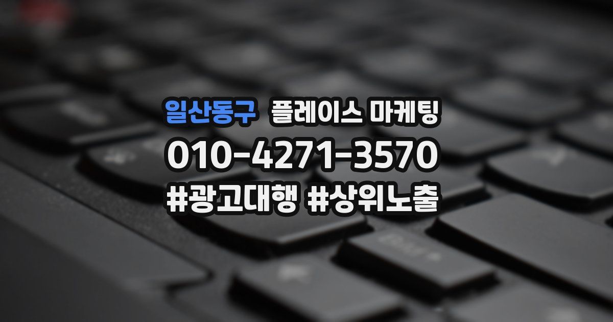 일산동구 플레이스 마케팅