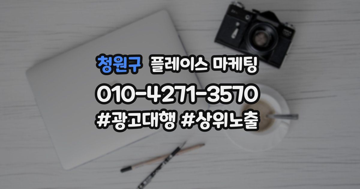 청원구 플레이스 마케팅