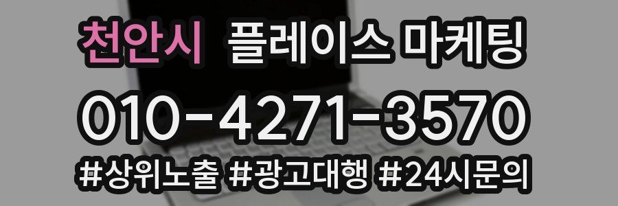 천안시 플레이스 마케팅