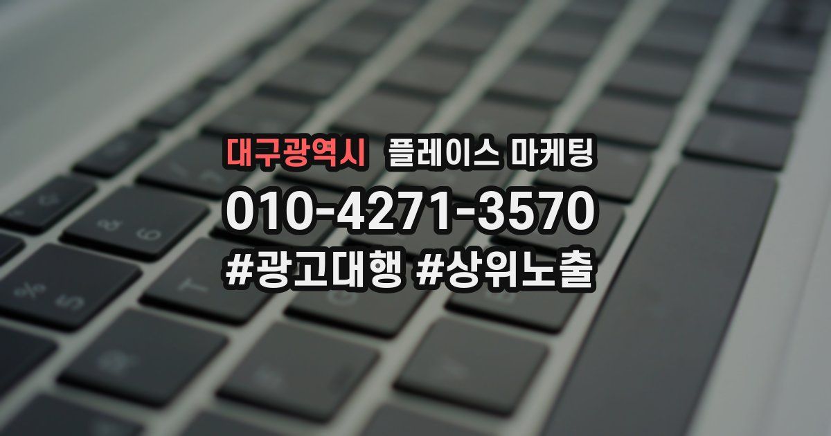 대구광역시 플레이스 마케팅