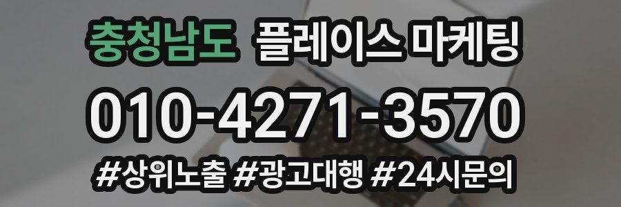 충청남도 플레이스 마케팅