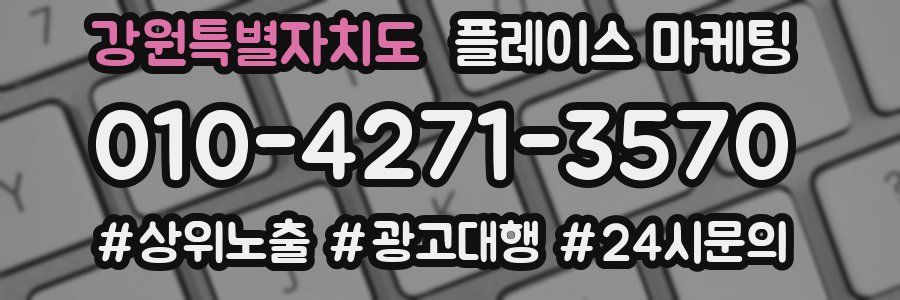 강원특별자치도 플레이스 마케팅