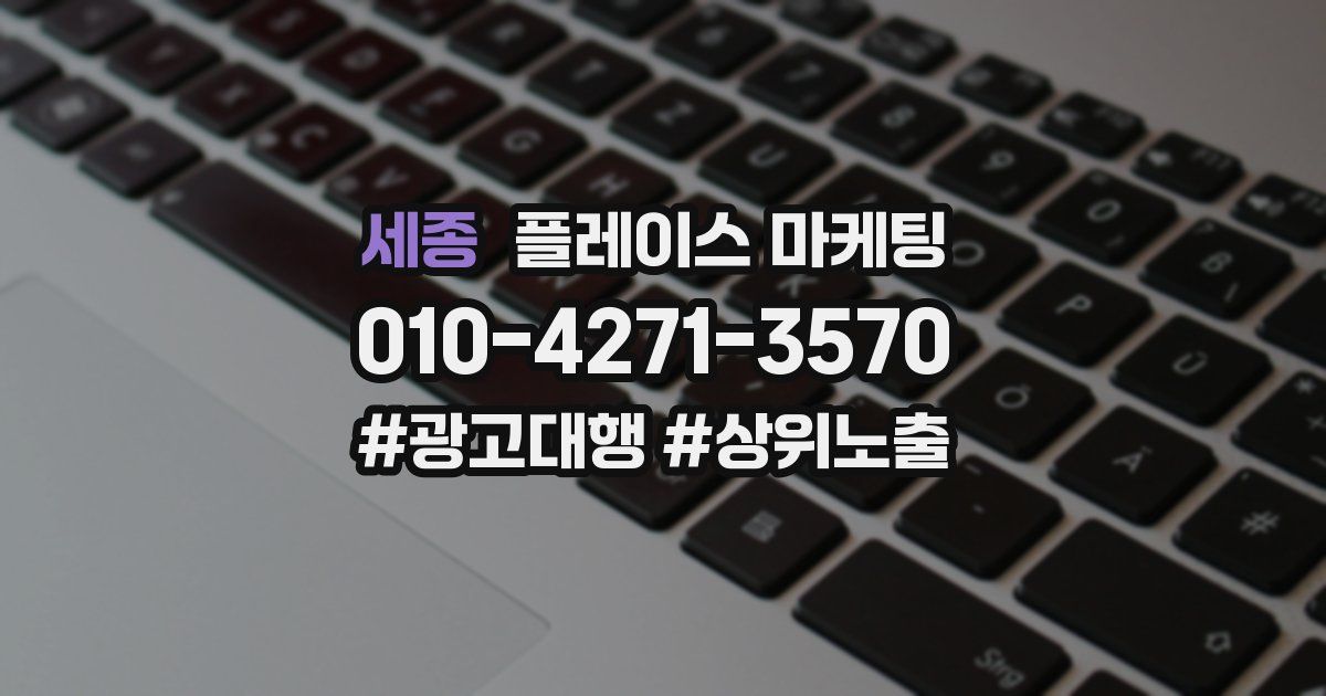 세종 플레이스 마케팅