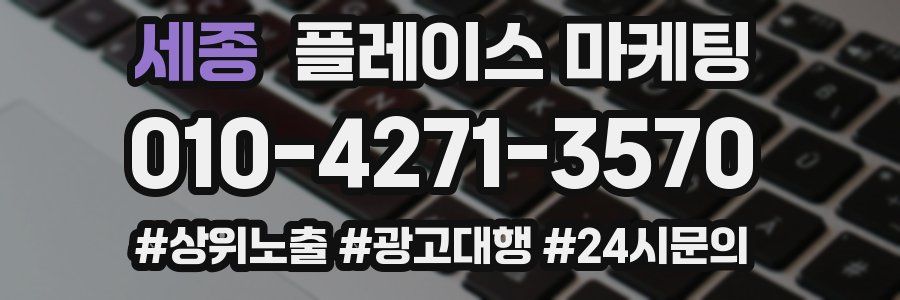 세종 플레이스 마케팅
