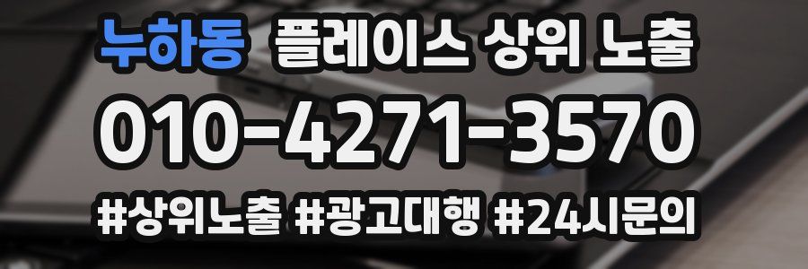 누하동 플레이스 상위 노출 개선