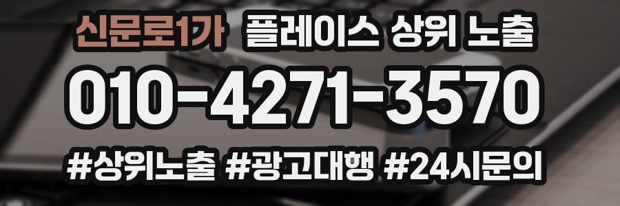신문로1가 플레이스 상위 노출 안내