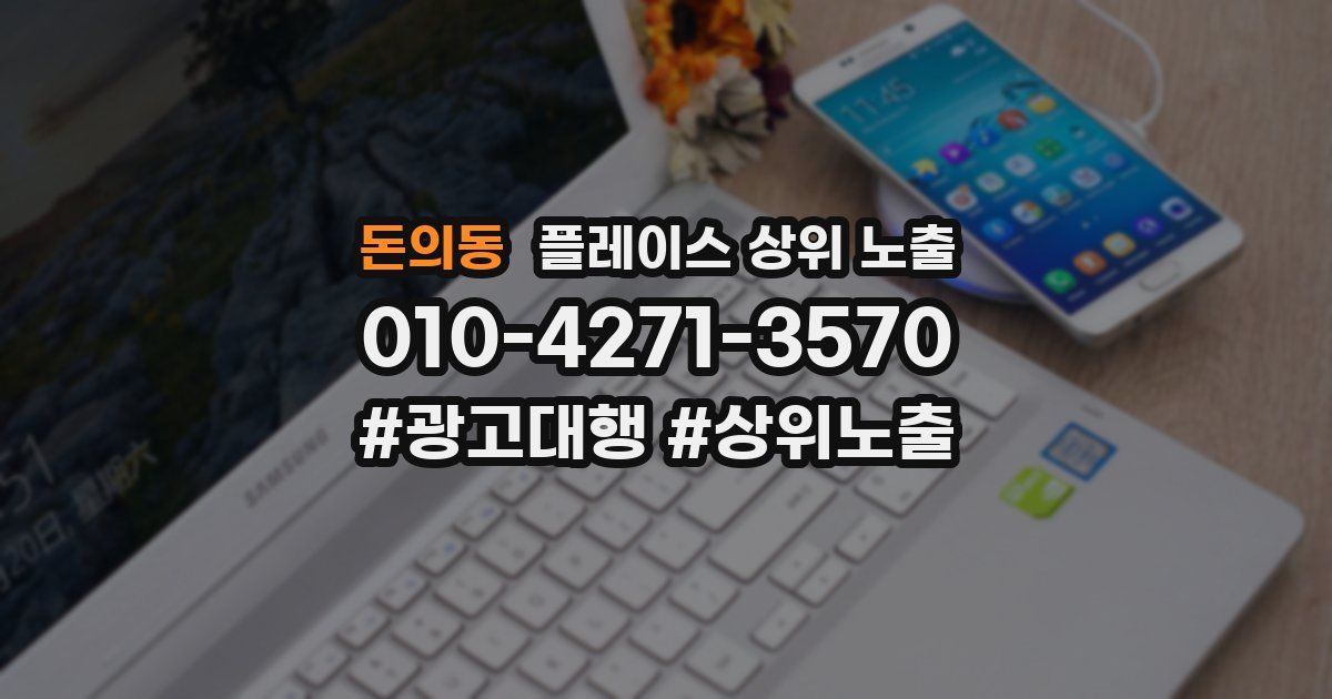 돈의동 플레이스 상위 노출 상담