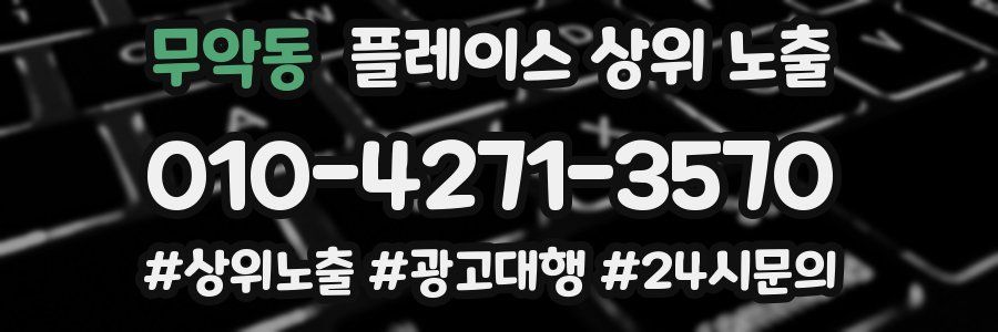 무악동 플레이스 상위 노출 개선