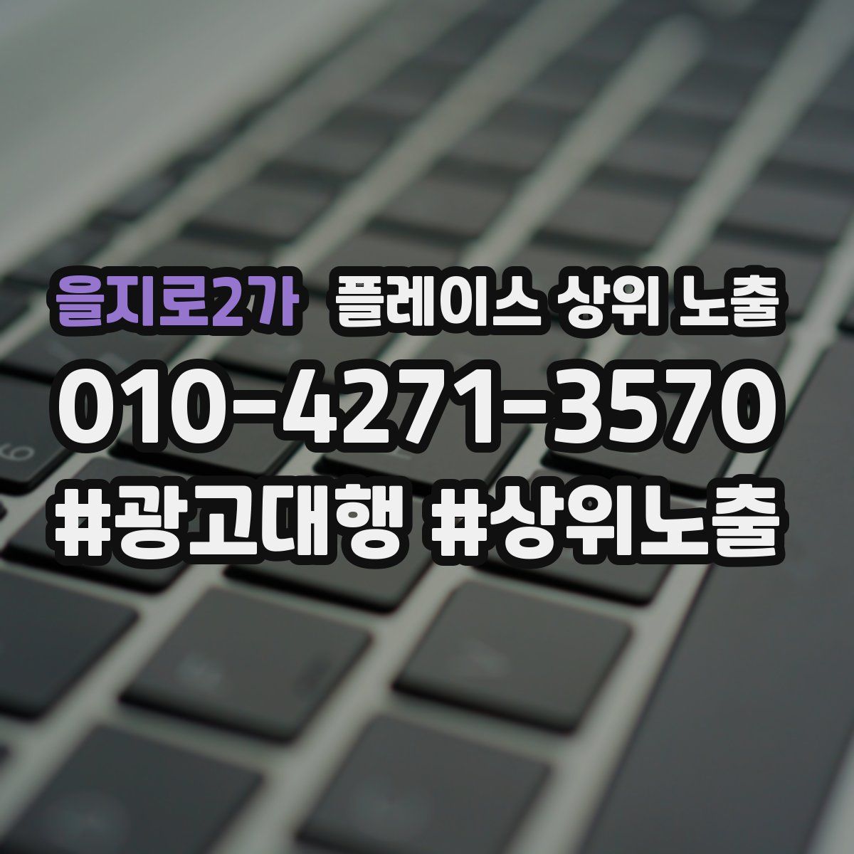을지로2가 플레이스 상위 노출 상담