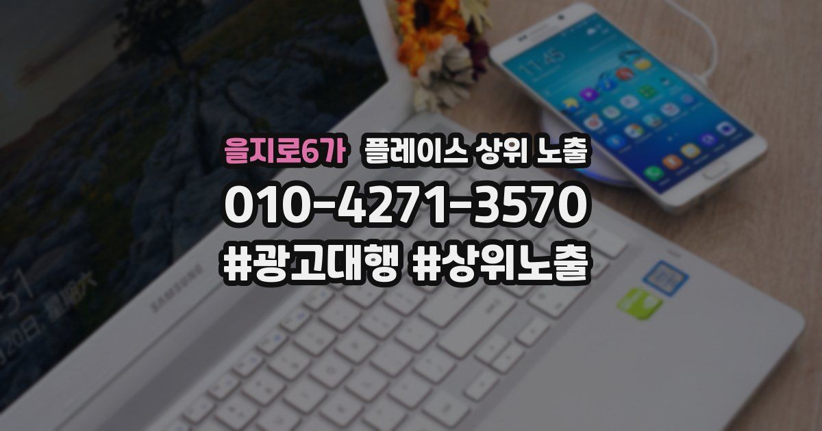 을지로6가 플레이스 상위 노출 개선