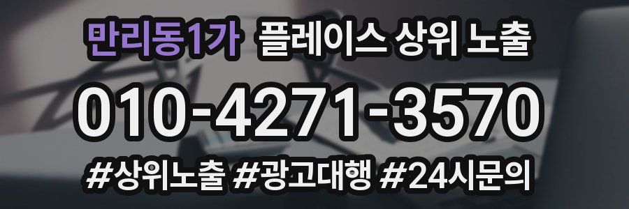 만리동1가 플레이스 상위 노출 전략