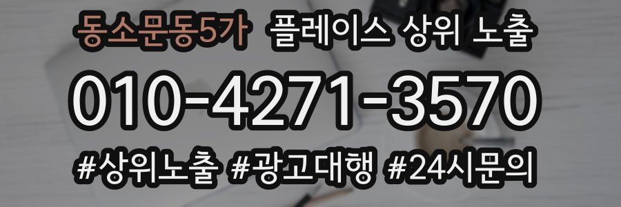 동소문동5가 플레이스 상위 노출 개선