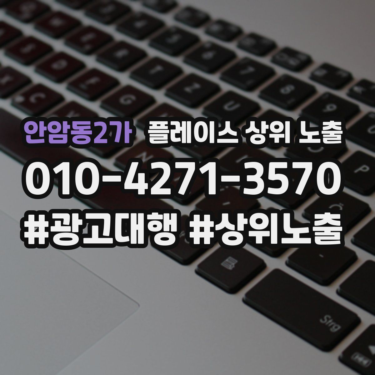 안암동2가 플레이스 상위 노출 안내