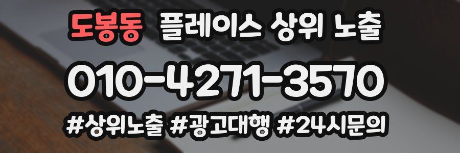 도봉동 플레이스 상위 노출