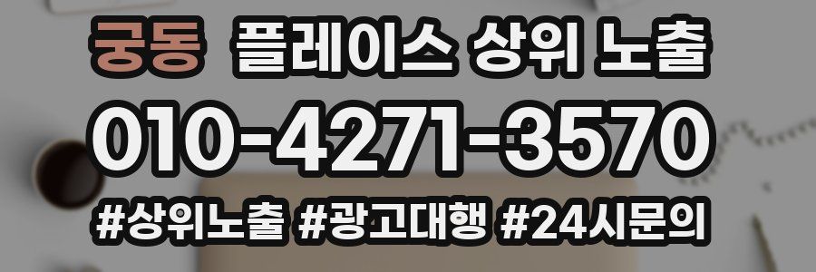 궁동 플레이스 상위 노출 개선