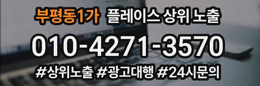 부평동1가 플레이스 상위 노출 전략