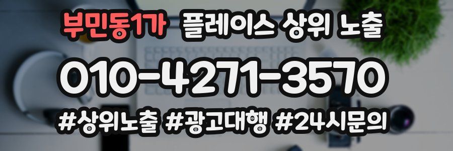 부민동1가 플레이스 상위 노출 상담
