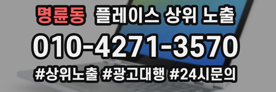 명륜동 플레이스 상위 노출 상담