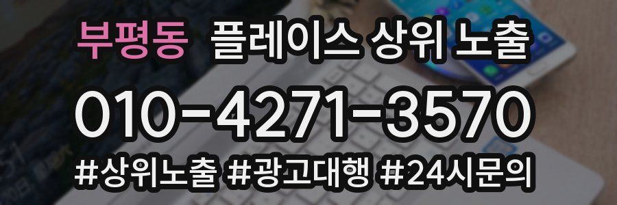 부평동 플레이스 상위 노출 전략