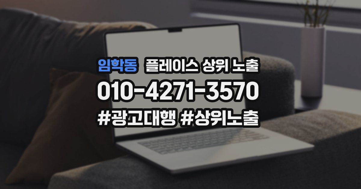 임학동 플레이스 상위 노출 안내